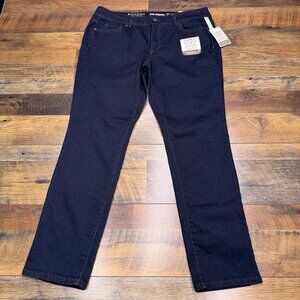 Sonoma Slim Straight Jeans Womens 14 Petite Mid Rise Comfort Stretch Soft New